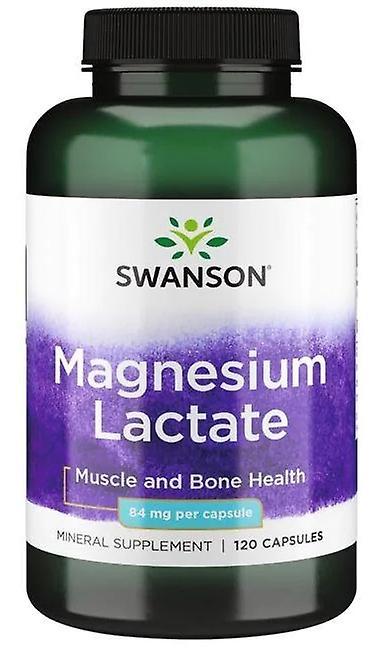 Swanson Magnesium Lactate 84 mg 120 Capsule 87614114996 on Productcaster.