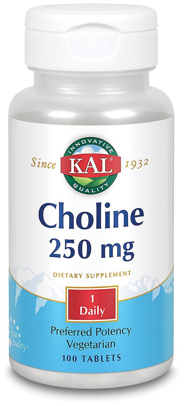 Kal Choline 250mg 100 Tablets on Productcaster.