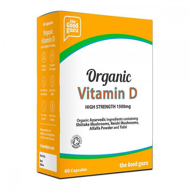 the Good guru O bom guru vitamina d orgânica de alta resistência 1500mg 60's on Productcaster.