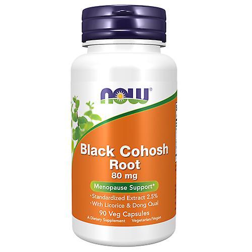 Now Foods Black Cohosh Root, 80 mg, 90 Caps (Pak van 4) on Productcaster.