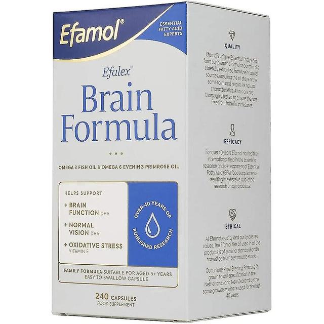 Efamol, Fórmula Cerebral Efalex, 240 Cápsulas on Productcaster.