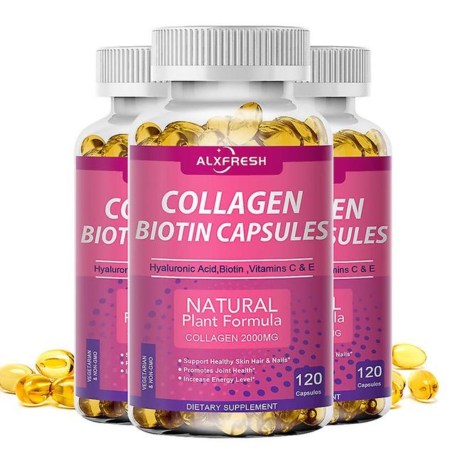 3x Collagen & Biotin Capsules, Women's Hair Growth Health Supplement, Supports Anti-aging, Healthy Hair, Skin, Bones & Nailshuamade Huamade 3X Bott... on Productcaster.