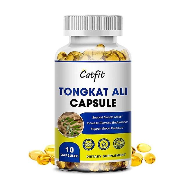 Catfit Nature Tongkat Ali Root Capsules Tongkatali Anti-fatigue Relief Gout Hormone Maintenance For Male Functionhuamade Huamade 10pcs on Productcaster.