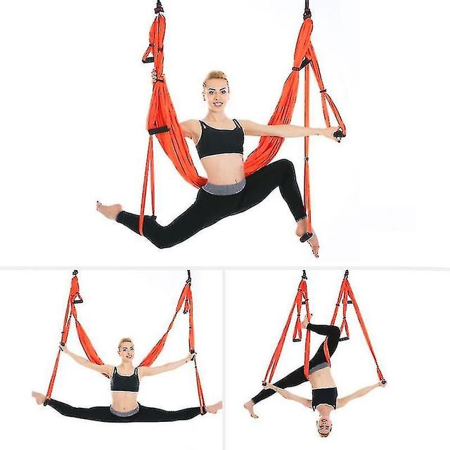 Active Silk Aerial Yoga Swing Set & Kit de hamac, pour améliorer les inversions de yoga, la flexibilité, la force de base et la force de base Soula... on Productcaster.