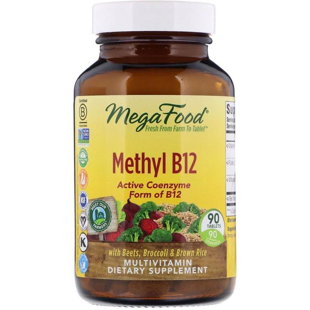 MegaFood, Methyl B12, 90 Tabletten on Productcaster.