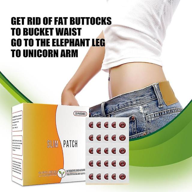 10/30/50pcs Natural Plant Slimming Patches Detox Fat Burning Belly Waist B 10pcs on Productcaster.