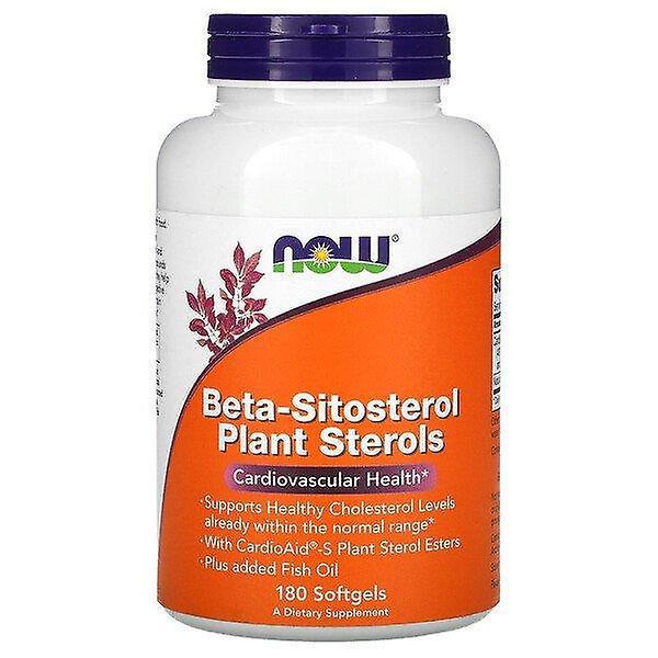 NOW Foods Agora Alimentos, Beta-Sitosterol Plant Sterols, 180 Cápsulas Gelatinosas on Productcaster.