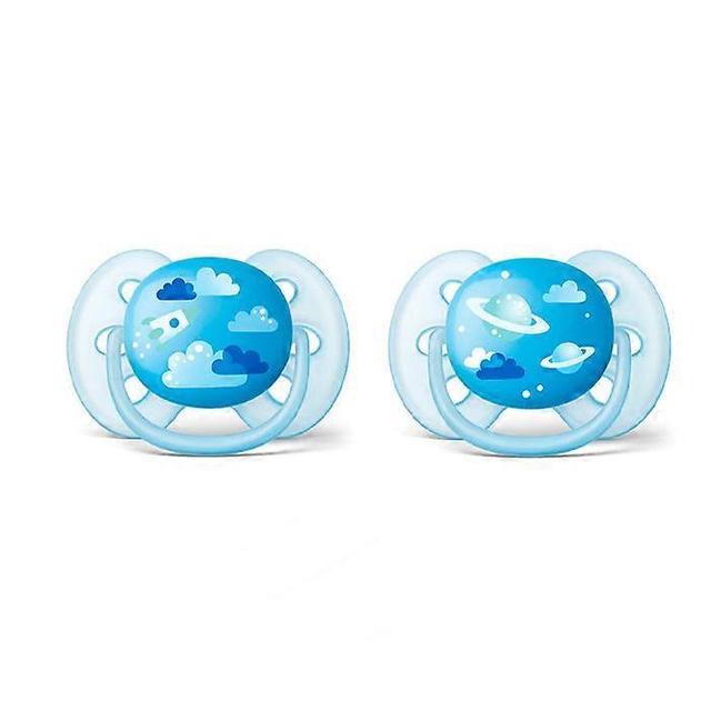 Avent girl's ultra soft deco soother for 6-18 months - set of 2 on Productcaster.