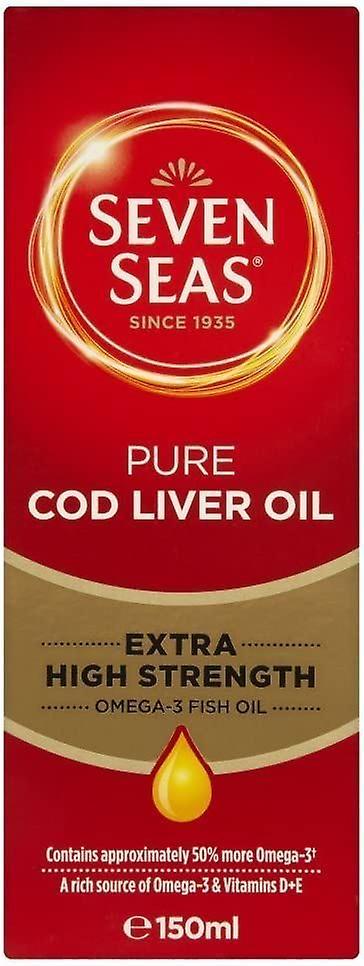 Seven Seas Pure Cod Liver Oil Omega 3 Ekstra høj styrke - 150 ml on Productcaster.