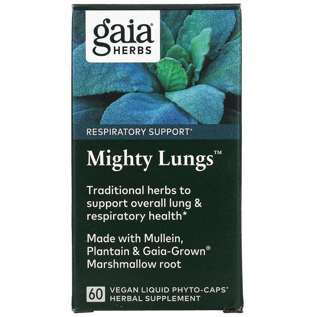 Gaia Herbs Gaia Kräuter, mächtige Lungen, 60 vegane flüssige Phyto-Kapseln on Productcaster.