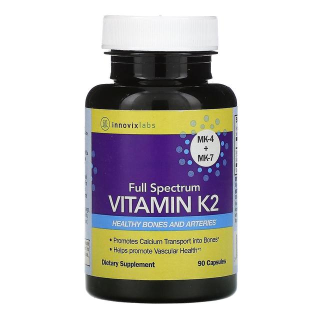 InnovixLabs, fuldspektret vitamin K2, 90 kapsler on Productcaster.