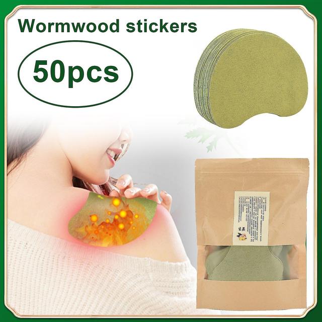 50pcs Neck Knee Plaster Sticker Wormwood Extract Pain Joint Ache Relief Patches D on Productcaster.