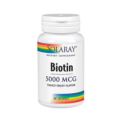 Solaray Biotin,5,000 mcg,60 Lozenges (Pack of 6) on Productcaster.