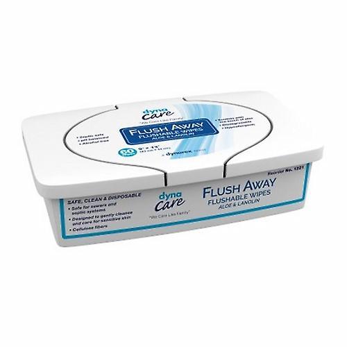 Dynarex Flushable Personal Wipe, Count of 60 (Pack of 1) on Productcaster.