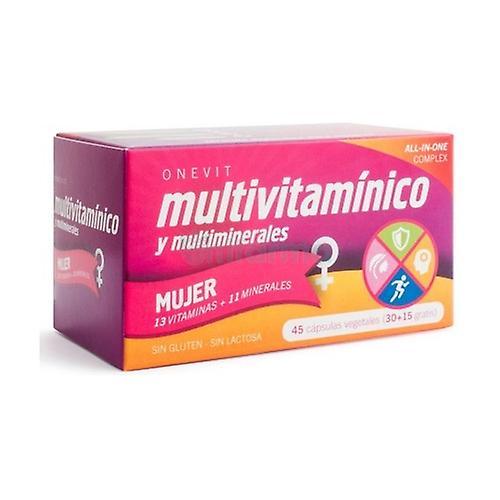 Onevit Multivitamin and multiminerals - Woman 45 capsules on Productcaster.