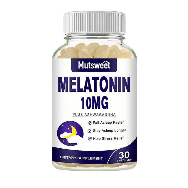 Tib Mutsweet Naturally Sourced Ingredients Melatonin Capsules With Ashwagandha Herbal Supplement With Vegan Valerian Root Vitamin D 30 capsules on Productcaster.