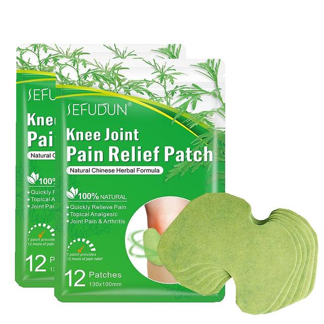 24pcs Knee Joint Pain Plaster Chinese Wormwood Extract Sticker For Ache Arthritis Rheumatoid Relief Patch on Productcaster.