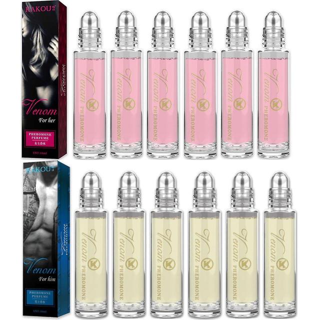 1-6 sztuk Feromony Intymny partner Perfumy Przyciągają Dziewczyny Mężczyźni i kobiety Roll On Zapach H- 6PCS on Productcaster.