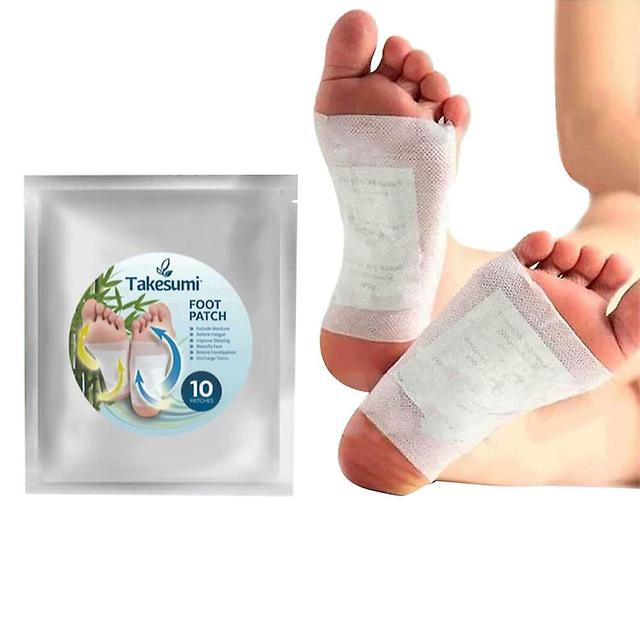 Coussinets de pieds en absinthe en bambou - Lot de 10 autocollants de soins corporels pour les pieds avec des extraits d’absinthe on Productcaster.