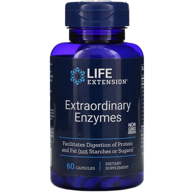 Life Extension Prolongation de la durée de vie utile, Enzymes extraordinaires, 60 capsules on Productcaster.