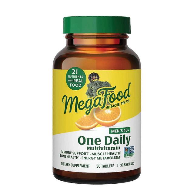 Megafood Mens 40+ One Daily Multivitamin 30 Tabs - Immune, Energy, Muscle, Bone on Productcaster.