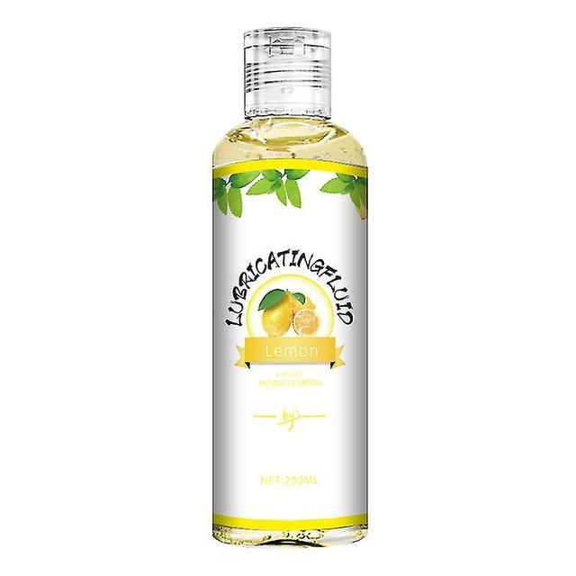 200ml Fruit Flavored Human Lubricant Portable Water-soluble Lubricating Oil Moisturizing Vaginal Lemon on Productcaster.