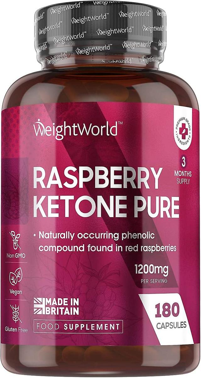 Himbeere Ketone Pure 180 Kapseln 1200mg | Nahrungsergänzungsmittel & Gewichtsmanagement von WeightWorld on Productcaster.