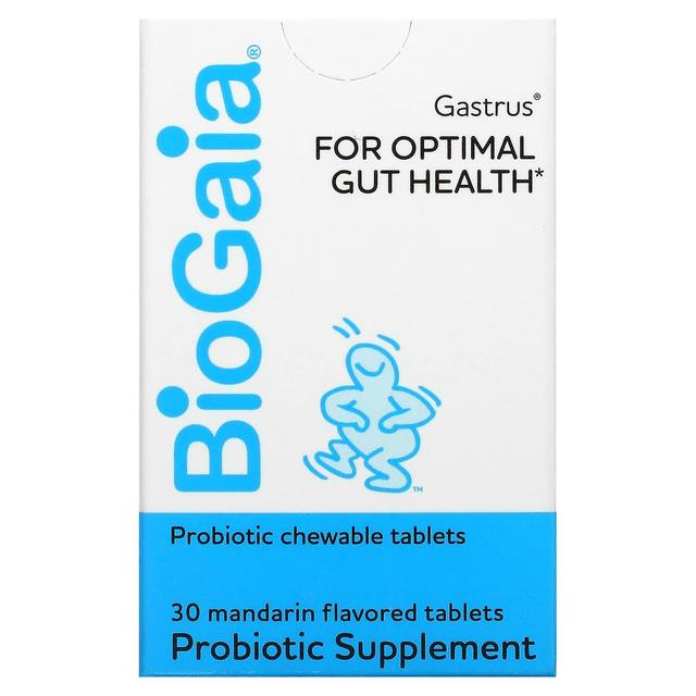 BioGaia, Gastrus for optimal tarmsundhed, mandarin, 30 tabletter on Productcaster.