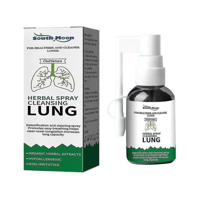 20ml Herbal Cleanser Spray For Smokers Clear Nasal Congestion,fast Acting Lung Cleanse Detox on Productcaster.