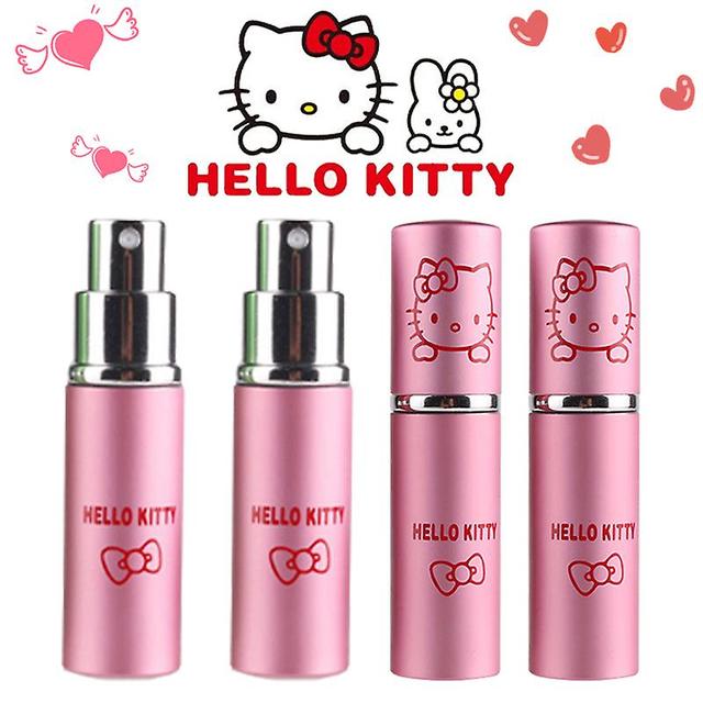 Sanne Hello Kitty Perfume Split Bottle Bottom Filled High-grade Cosmetics Spray Bottle Portable Travel Split Bottle Glass Spray Bottle style A on Productcaster.