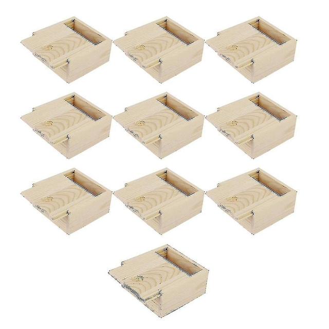 Lie 10pcs 8.5x8.5x4cm caja joyería contenedor on Productcaster.