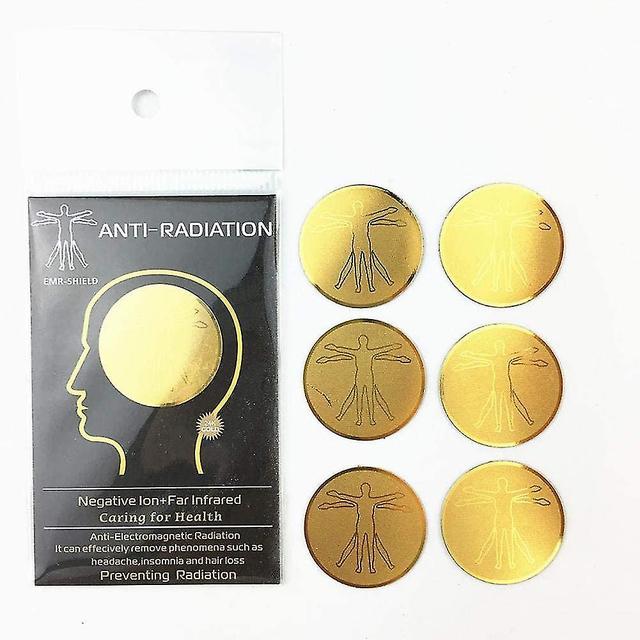 6 Pieces Radiation Protection Cell Phone Stickers Emf Blocker Devices on Productcaster.