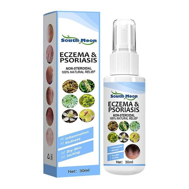 Biplut 30ml Psoriasis Spray Antinfiammatorio Nessuna reazione avversa Estratti di erbe Eczema Psoriasis Essenza on Productcaster.