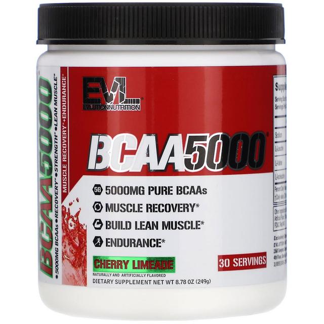 EVLution Nutrition, BCAA5000, Cereja Limeade, 8,78 oz (249 g) on Productcaster.