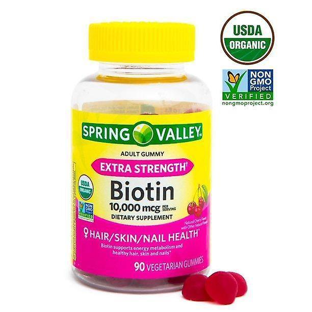 Spring Valley Vale da Primavera biotina 10.000mcg goma vegetariana, 90ct on Productcaster.