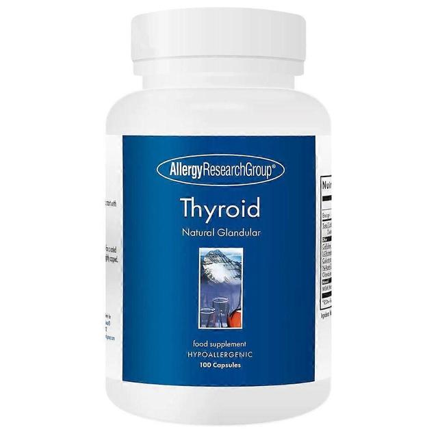 Allergy Research Group Thyroid Natural Glandular Capsules 100 on Productcaster.