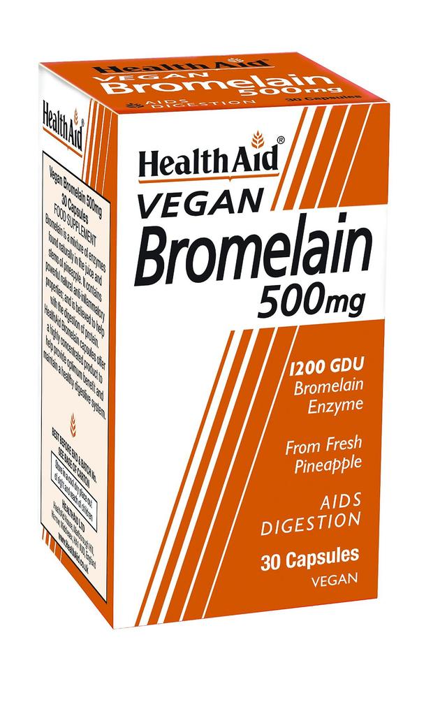 Health Aid Bromelain 500mg, 30 Veg Caps on Productcaster.