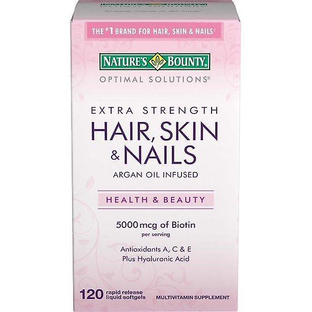 Nature's Bounty Optimal Solution Nature's bounty optimal solutions hair skin & nails extra strength, 120 softgels, multivitamin supplement, with an... on Productcaster.