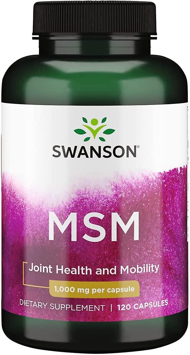 Kapsula Swanson Msm Metylsulfonylmetán 1000 mg 120 Kapsula on Productcaster.