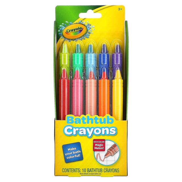 Crayola, kylpyammeväriliidut, 3+, 10 kylpyammevärikynää on Productcaster.