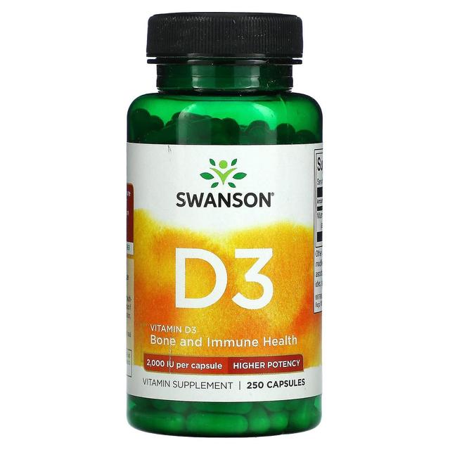 Swanson, Vitamin D3, 2,000 IU, 250 Capsules on Productcaster.