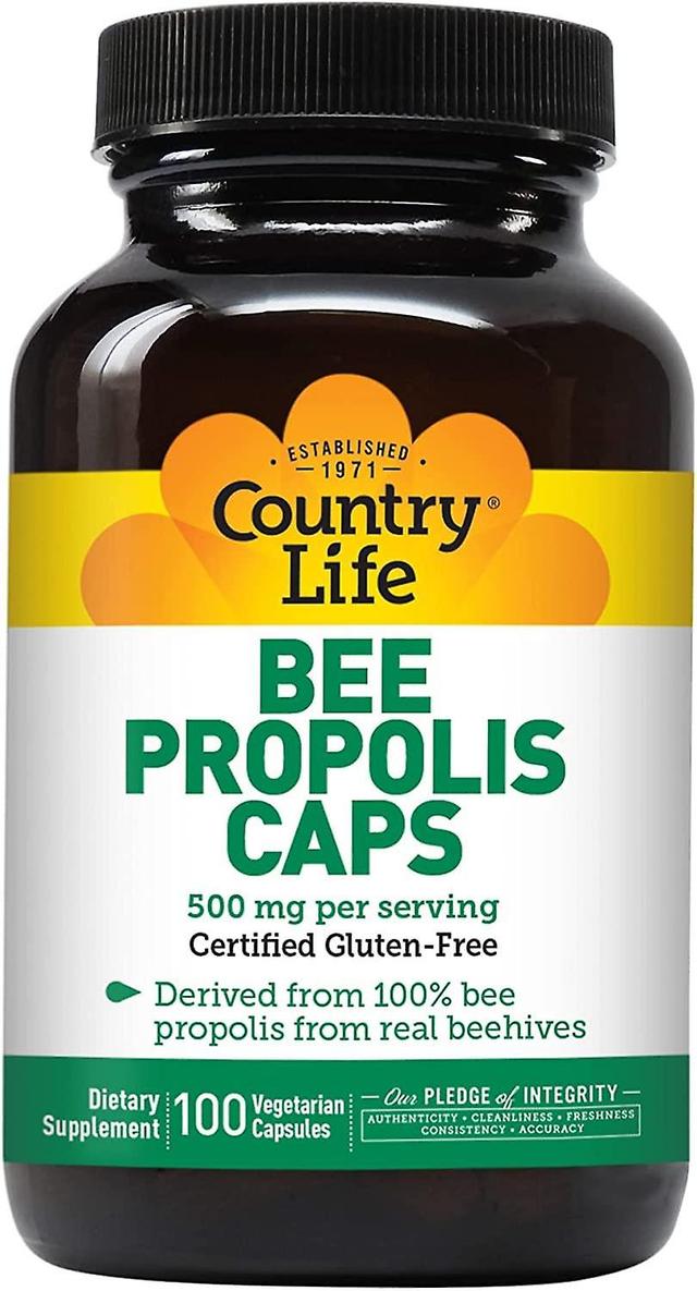 Country Life Bee Propolis 500mg 100 kasvissyöjä kapselit on Productcaster.