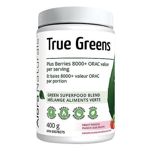 Alora Naturals True Greens Natural Fruit Punch, 400 Grams on Productcaster.