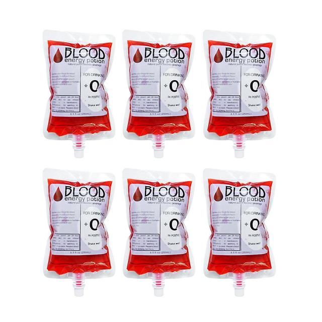 Tinksky 12pcs 150ml Blood Bag Drink Storaging Bag For Hallowmas Festival Party Gathering (blood Type Is Random, Without Hook And Funnel) 10X15cm 150ML on Productcaster.