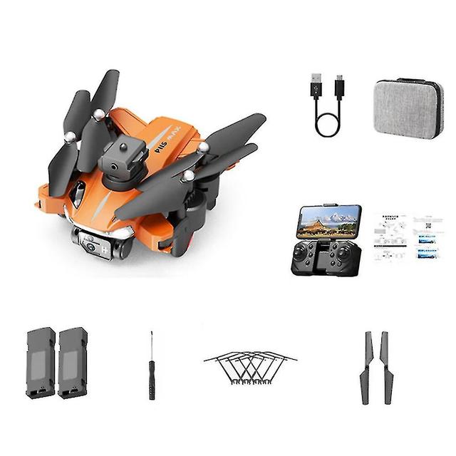 Scacv Portable Single Camera/dual Camera Aerial Vehicle 360 Flip Speed Adjustment Quadcopters Gifts For Kid Adult Orange Dual 8K 2B on Productcaster.