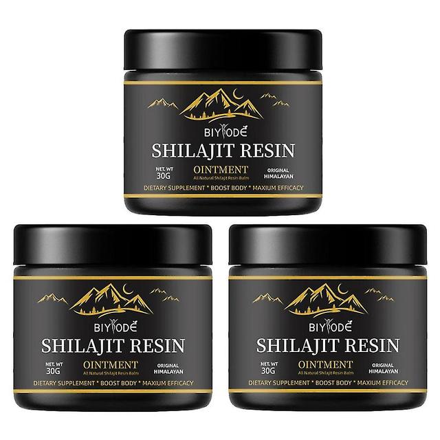 3ks Starostlivosť o telo Shilajit Soft Resin-Pure prírodný Zlepšenie krvného obehuZníženie hladiny cholesterolu 30g on Productcaster.