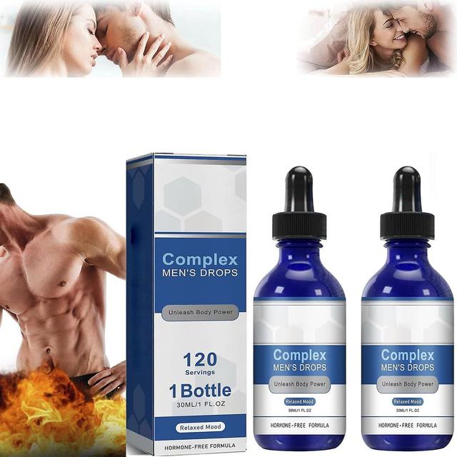 Mamusk Complex Mens Drops, 30ml Complex Men's Drops, Super-Potent Version Secret Drops For Strong Men, Blue Direction Drops for Men 2pcs on Productcaster.