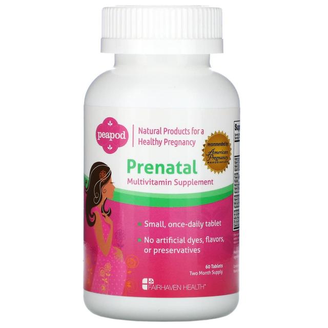 Fairhaven Health, Peapod, Prenatal Multivitamin Supplement, 60 Tablets on Productcaster.