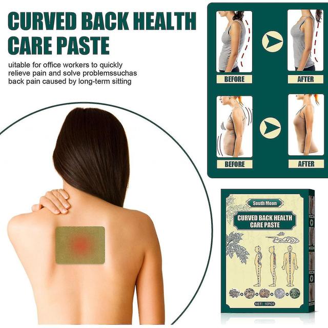 Adults Kids Wormwood Correction Patch for Curved Back 10pcs/bag Improve Body Shape Herbal Plaster on Productcaster.