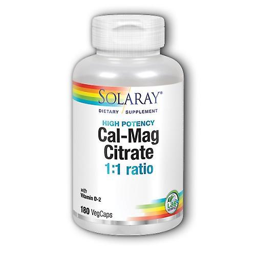 Solaray Cal-Mag Citrate, 180 Caps (Pack of 2) on Productcaster.